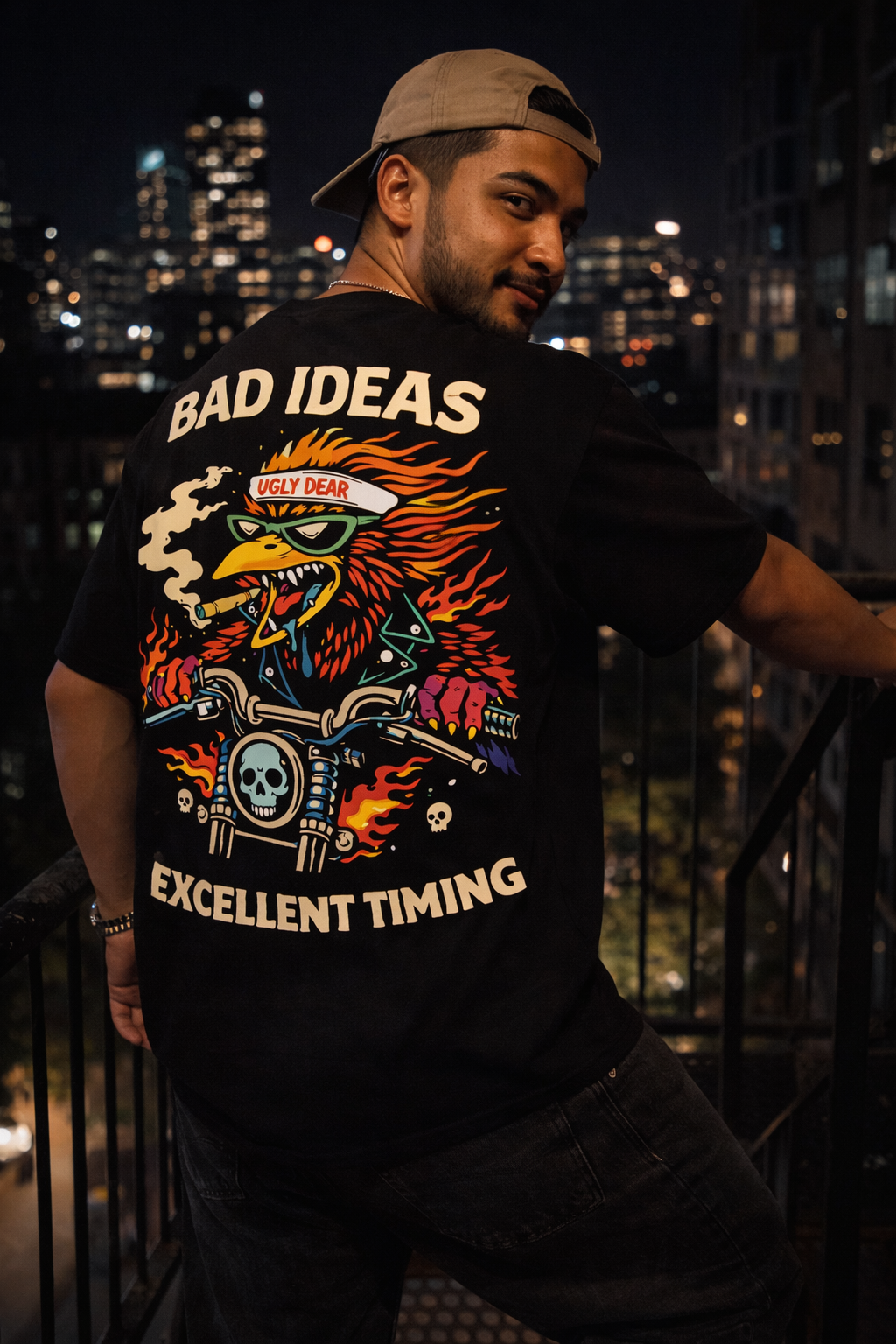 BAD IDEAS | Misbehaved Animals | UGLY DEAR | Unisex Oversized Classic T-Shirt