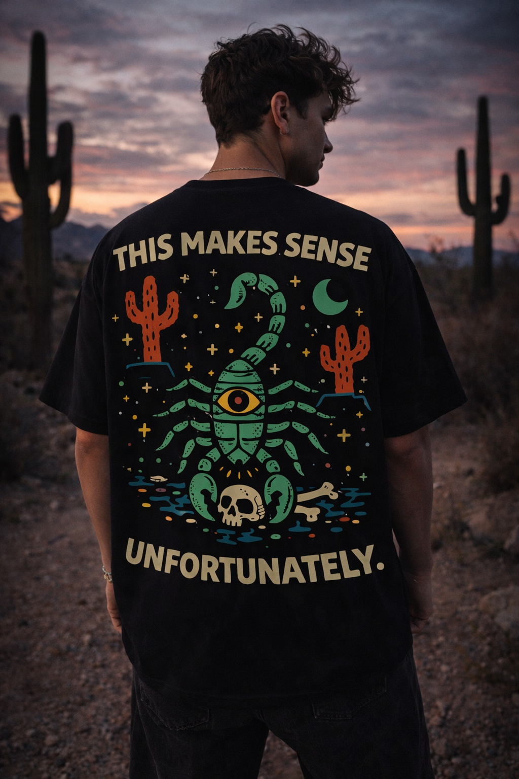 This makes sense | Misbehaved Animals | UGLY DEAR | Unisex Oversized Classic T-Shirt