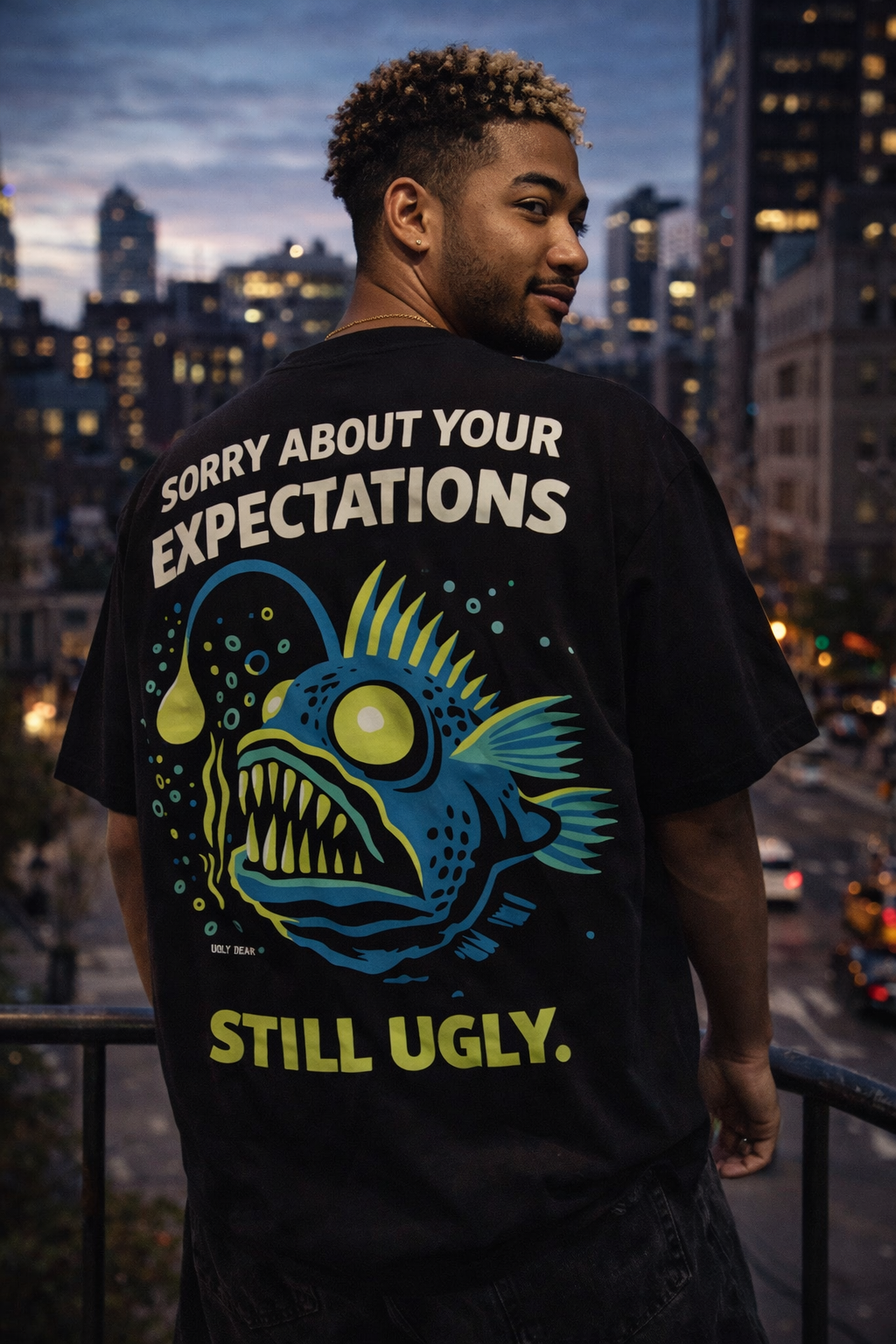 Still ugly. | Misbehaved Animals | UGLY DEAR | Unisex Oversized Classic T-Shirt