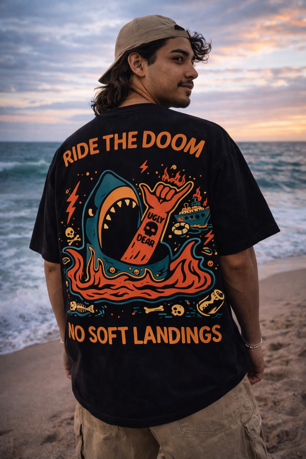 Ride the Doom | Misbehaved Animals | UGLY DEAR | Unisex Oversized Classic T-Shirt