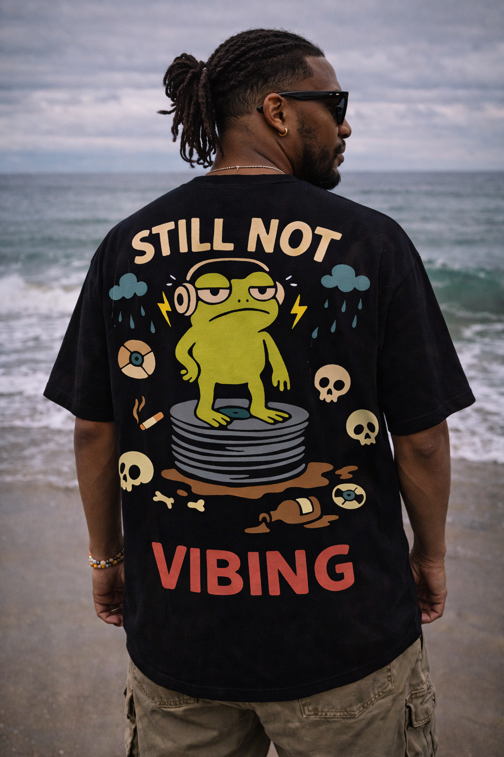 Still Not Vibing | Misbehaved Animals | UGLY DEAR | Unisex Oversized Classic T-Shirt