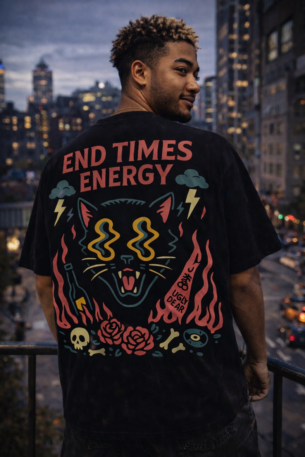 End Times Energy | Misbehaved Animals | UGLY DEAR | Unisex Oversized Classic T-Shirt